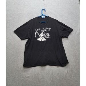 Deftones Men Shirt 2XL Black This Is Our Time Grim Reaper Band Tee